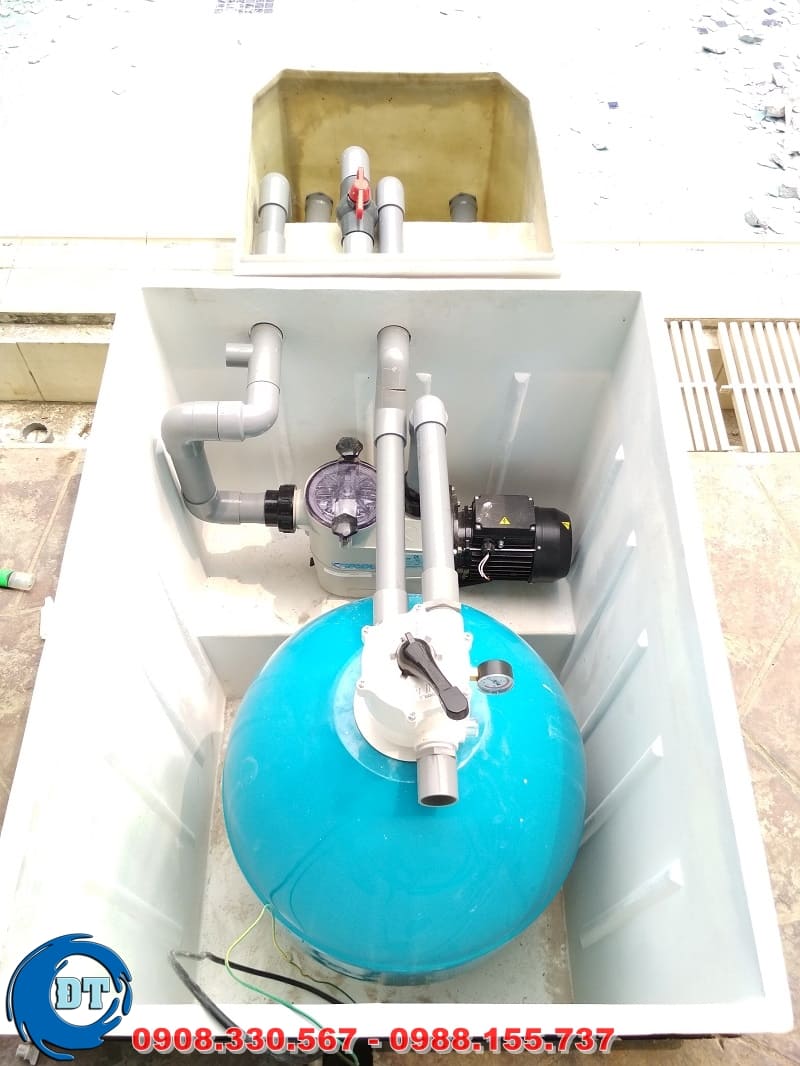 Quá trình lắp đặt đường ống lọc nước đáp ứng cho quá trình làm sạch nguồn nước tại bể bơi không hề dễ dàng gì